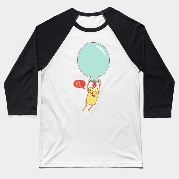 flying candle Baseball T-Shirt by gotoup